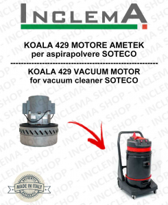 KOALA 429 Motore aspirazione AMETEK per Aspirapolvere SOTECO - 220/240 V 1014 W-2