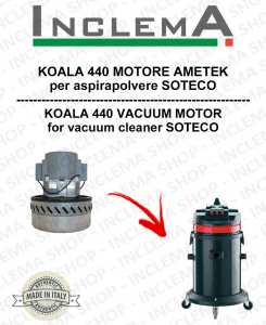 KOALA 440 Motore aspirazione AMETEK per Aspirapolvere SOTECO - 220/240 V 1014 W-2