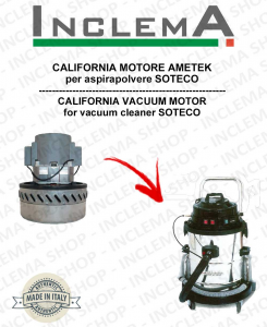 CALIFORNIA Motore aspirazione AMETEK per Aspirapolvere SOTECO - 220/240 V 1014 W-2
