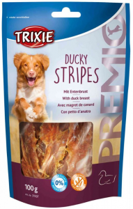 PREMIO Ducky Stripes - Snack con anatra per cani
