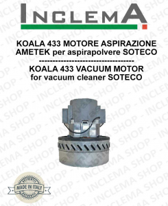KOALA 433 Motore aspirazione AMETEK per Aspirapolvere SOTECO - 220/240 V 1200 W