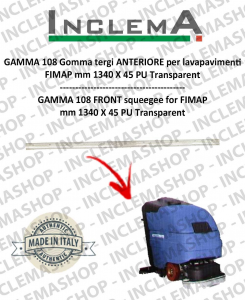 GAMMA 108 Front Squeegee Rubber for scrubber dryer FIMAP