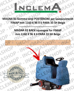 MAGNA 83 goma de secado trasero para fregadora FIMAP