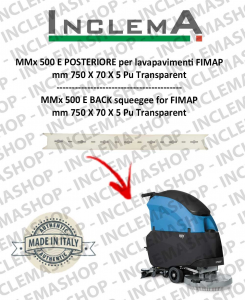 MMx 500 E Gomma tergi POSTERIORE per lavapavimenti FIMAP (From s/n 211014837)