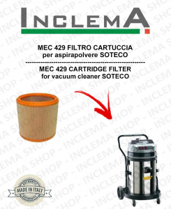 MEC 429 Cartridge Filter for Vacuum cleaner SOTECO