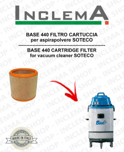 BASE 440 Cartridge Filter for Vacuum cleaner SOTECO
