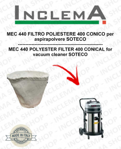 MEC 440 Filtro  Polyester 440 conical for vacuum cleaner SOTECO