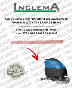 SMx 75 Back Squeegee Rubber for scrubber dryer FIMAP