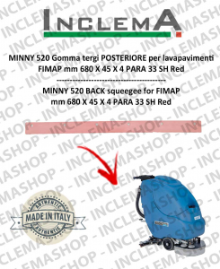 MINNY 520 Back Squeegee Rubber for scrubber dryer FIMAP