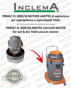 PRIMAT PL 2000/58 Motore aspirazione AMETEK per Aspirapolvere TASKI - 230 V 1000 W