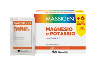 Massigen Magnesio e potassio  24 + 6 bustine
