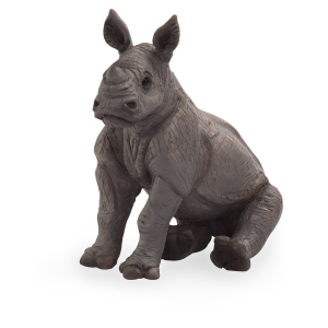Statuina Animal Planet Cucciolo di rinoceronte seduto