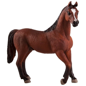Statuina Animal Planet Cavallo Stallone arabo di castagno