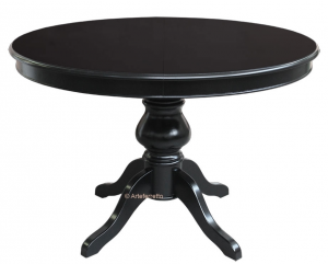 Tavolo rotondo nero allungabile 120 cm
