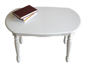Tavolino ovale laccato 'Uni-style'