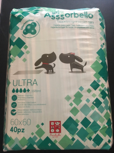 Assorbello Ultra con clorexidina  60x60 cm 50 pezzi