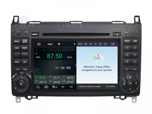 ANDROID 10 autoradio 2 DIN navigatore per Mercedes classe B W245 Classe A W169 B200/B150/B170/A180/A150 Mercedes Sprinter/Vito/Viano GPS DVD WI-FI Bluetooth MirrorLink