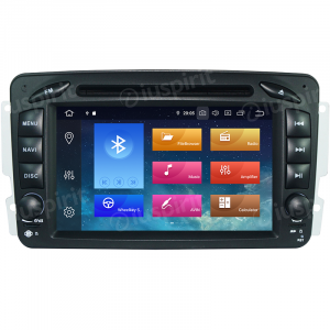 ANDROID 10 autoradio 2 DIN navigatore per Mercedes classe C W203, classe CLK W209, classe A W168, classe G W463, classe E W210, Vito/Viano GPS DVD WI-FI Bluetooth MirrorLink