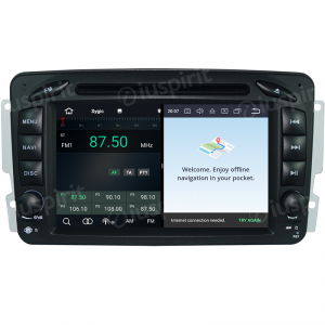 ANDROID autoradio 2 DIN navigatore per Mercedes classe C W203 classe CLK W209 classe A W168 classe G W463 classe E W210 Vito Viano GPS DVD WI-FI Bluetooth CarPlay