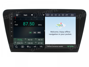 ANDROID 10 autoradio navigatore per Skoda Octavia 2013-2018 GPS WI-FI Bluetooth MirrorLink