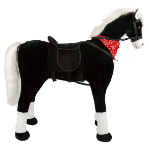 Cavallo da equitazione XL con suono nero