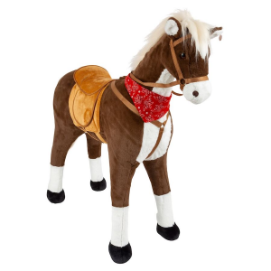 Cavallo da equitazione XL con suono marrone