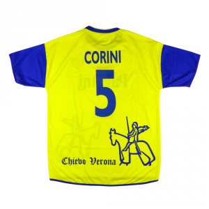 2002-03 Chievo Verona Maglia #5 Corini XL *Nuova