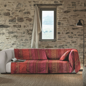 Bassetti Granfoulard furniture cover URBINO red R1 3 sizes