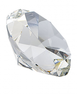 Fermacarte vetro diamante grande