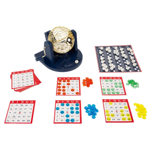 Set da gioco Bingo con cesto mischia-numeri