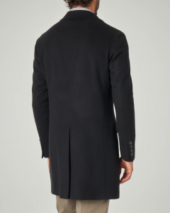 Cappotto nero in lana