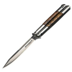 Coltello butterfly large wood
