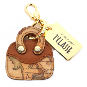 Alviero Martini Prima Classe Portachiavi KEY HOLDER MINI BAG Beige