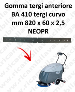 BA 410 GOMMA TERGI anteriore per tergipavimento curvo Nilfisk