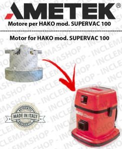SUPERVAC 100 Motore aspirazione AMETEK per Lavasciuga HAKO – 230 V 800 W