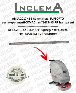 ABILA 2010 42 E gomma tergi SUPPORT per lavapavimenti COMAC Old Alluminiumsq. till s/n 111011125