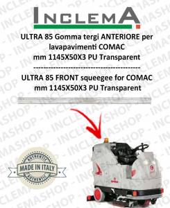 ULTRA 85 B/BS Gomma tergi ANTERIORE per lavapavimenti COMAC 
