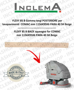 FLEXY 85 B Gomma tergi POSTERIORE per lavapavimenti COMAC-2