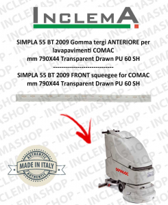 SIMPLA 55 BT 2009 Gomma tergi ANTERIORE per lavapavimenti COMAC 