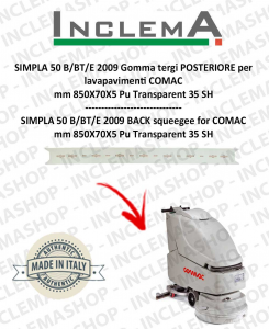 SIMPLA 50 B/BT/E Gomma tergi POSTERIORE per lavapavimenti COMAC