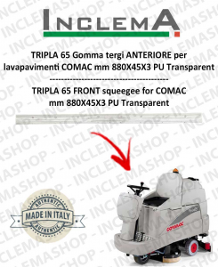 TRIPLA 65 Gomma tergi ANTERIORE per lavapavimenti COMAC (tergi da 830mm)