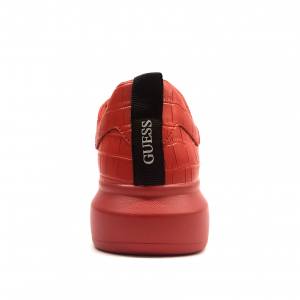 Sneakers rossa effetto cocco Guess