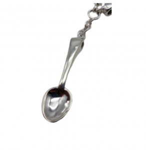 Portachiavi cucchiaio e forchetta in argento 925, vendita on line | GIOIELLERIA BRUNI Imperia