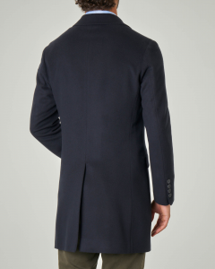Cappotto blu in lana