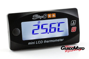 S6-4034 TERMOMETRO MINI LCD DIGITALE DOPPIA TEMPERATURA  0>120°  STAGE6