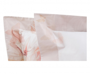 LA PERLA set lenzuola matrimoniale ADORABLE Raso di puro cotone floreale rosa