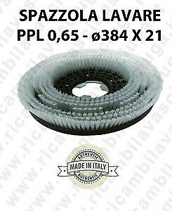 Cepillo Standard  in PPL 0,65. Dimensiones ø384 X 121 valida para fregadora, monospazzole (17 pollici) e spazzatrici-2