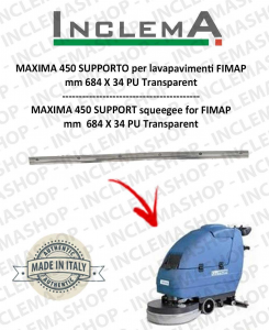 MAXIMA 452 Support Squeegee rubber for Scrubber Dryer FIMAP 