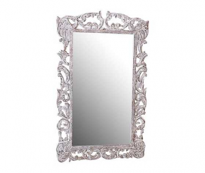 specchio bianco lavorato 150cm