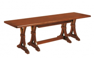 Mesa rectangular y extensible en madera maciza de haya 180-360 cm